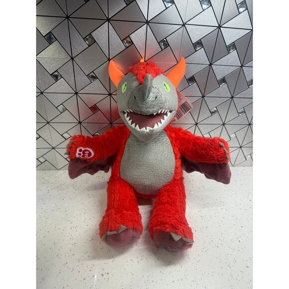 Build A Bear Magiquest Plush Charlock Red Dragon Stuffed Animal Great Wolf Lodge - Picture 1 of 12